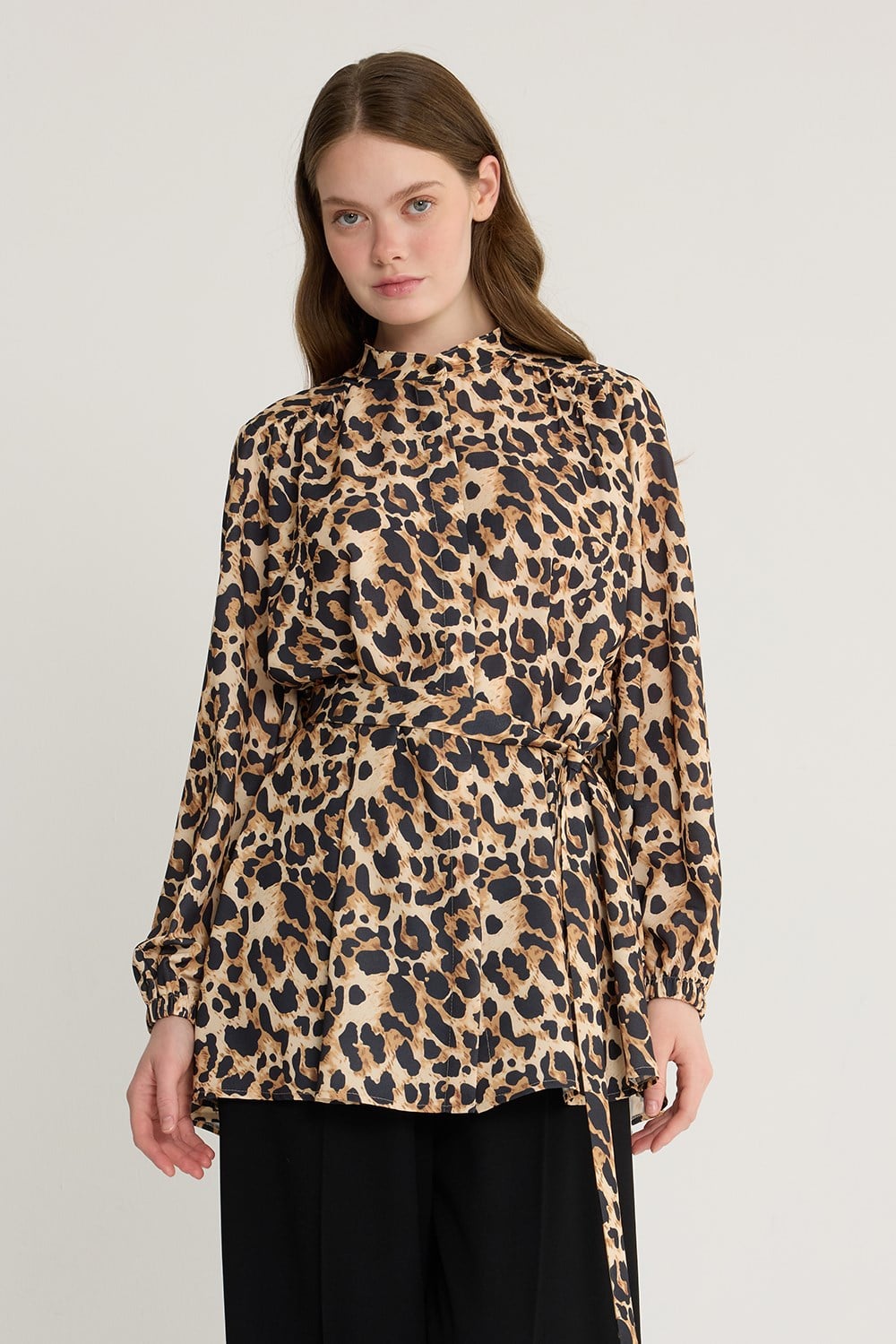 Leopar Desen Tunik