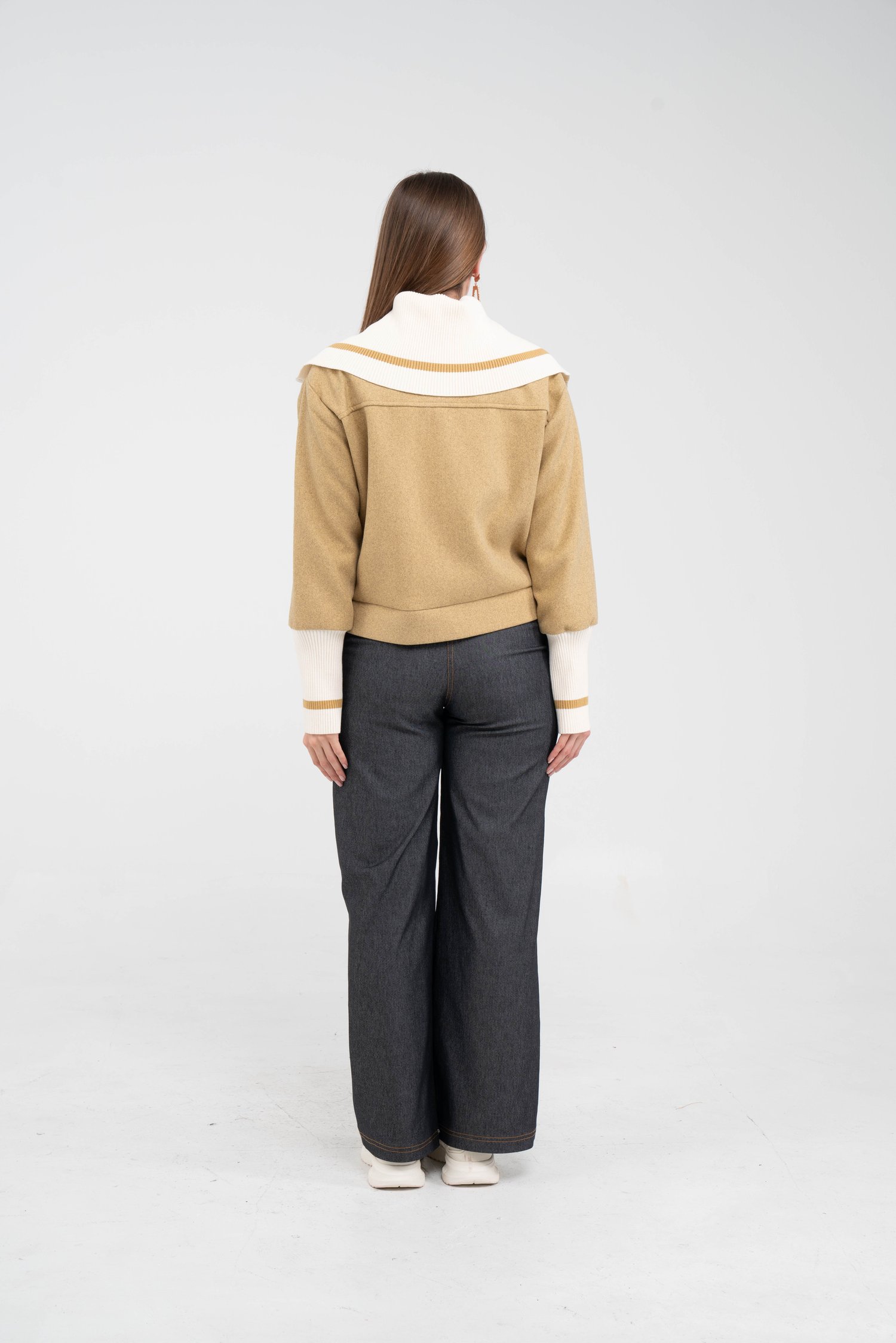 Oversize Fermuarlı Sweat Ceket K1720