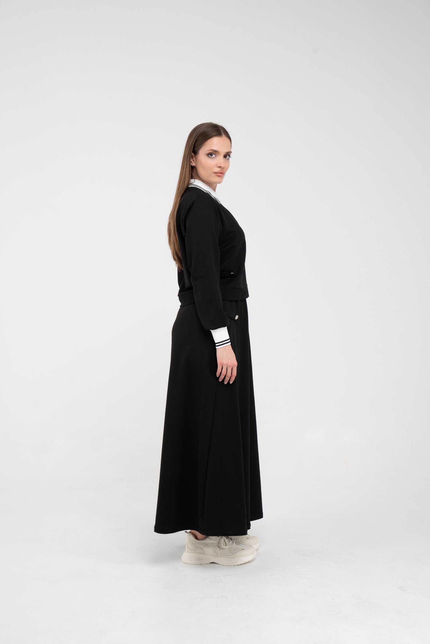 Spor Etekli Oversize Kadın Takım K1750