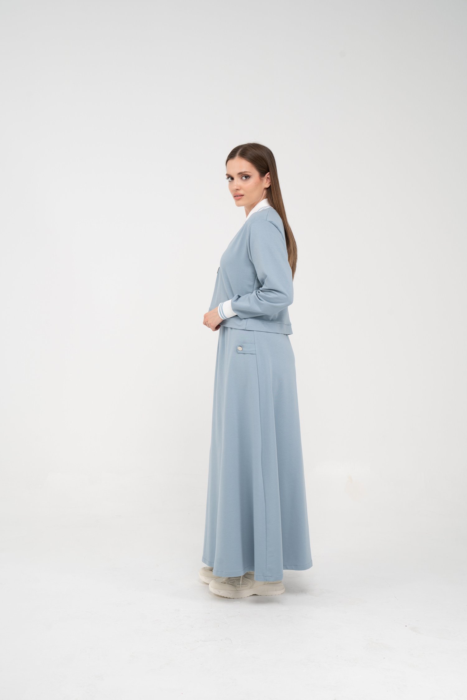 Spor Etekli Oversize Kadın Takım K1750