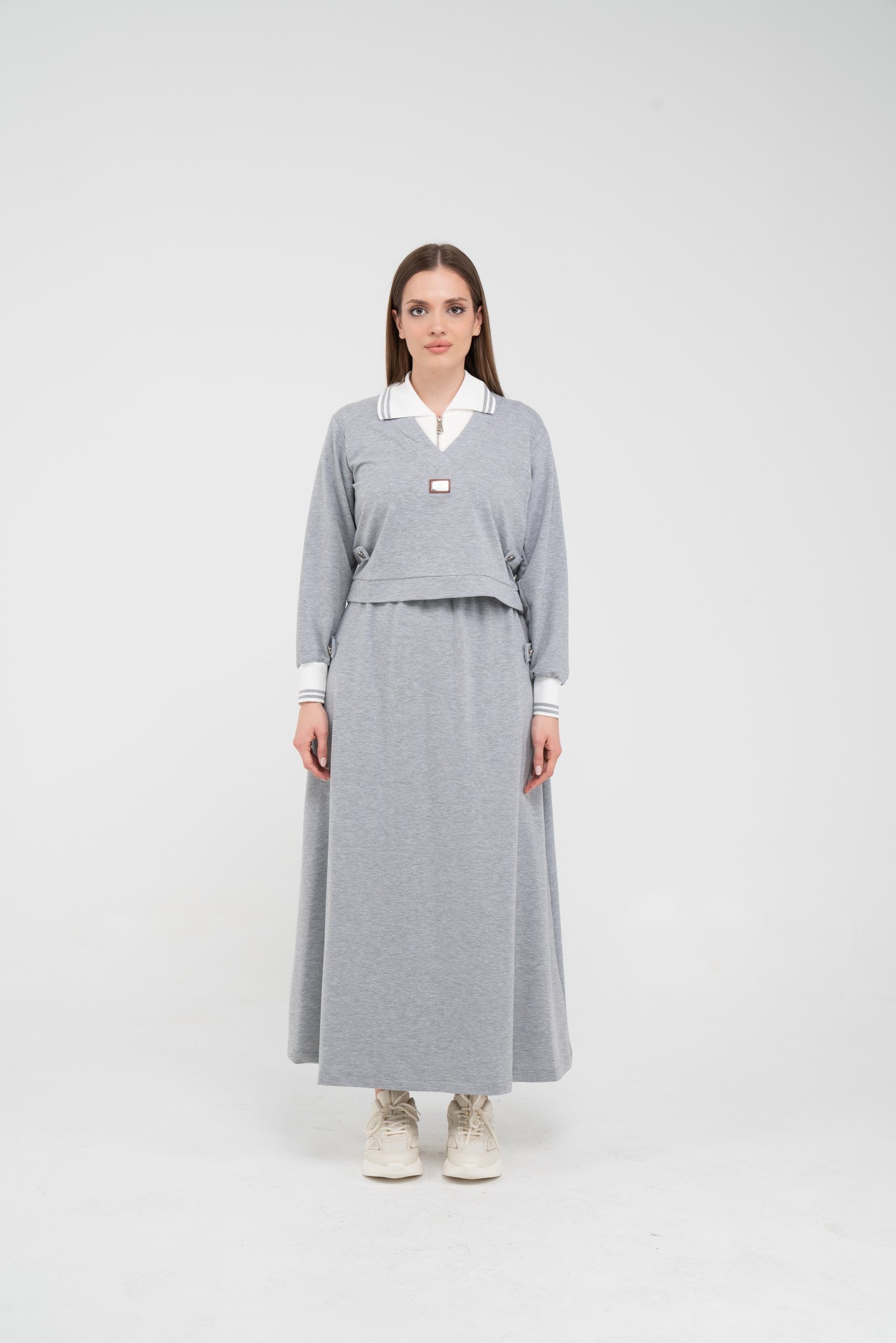 Spor Etekli Oversize Kadın Takım K1750