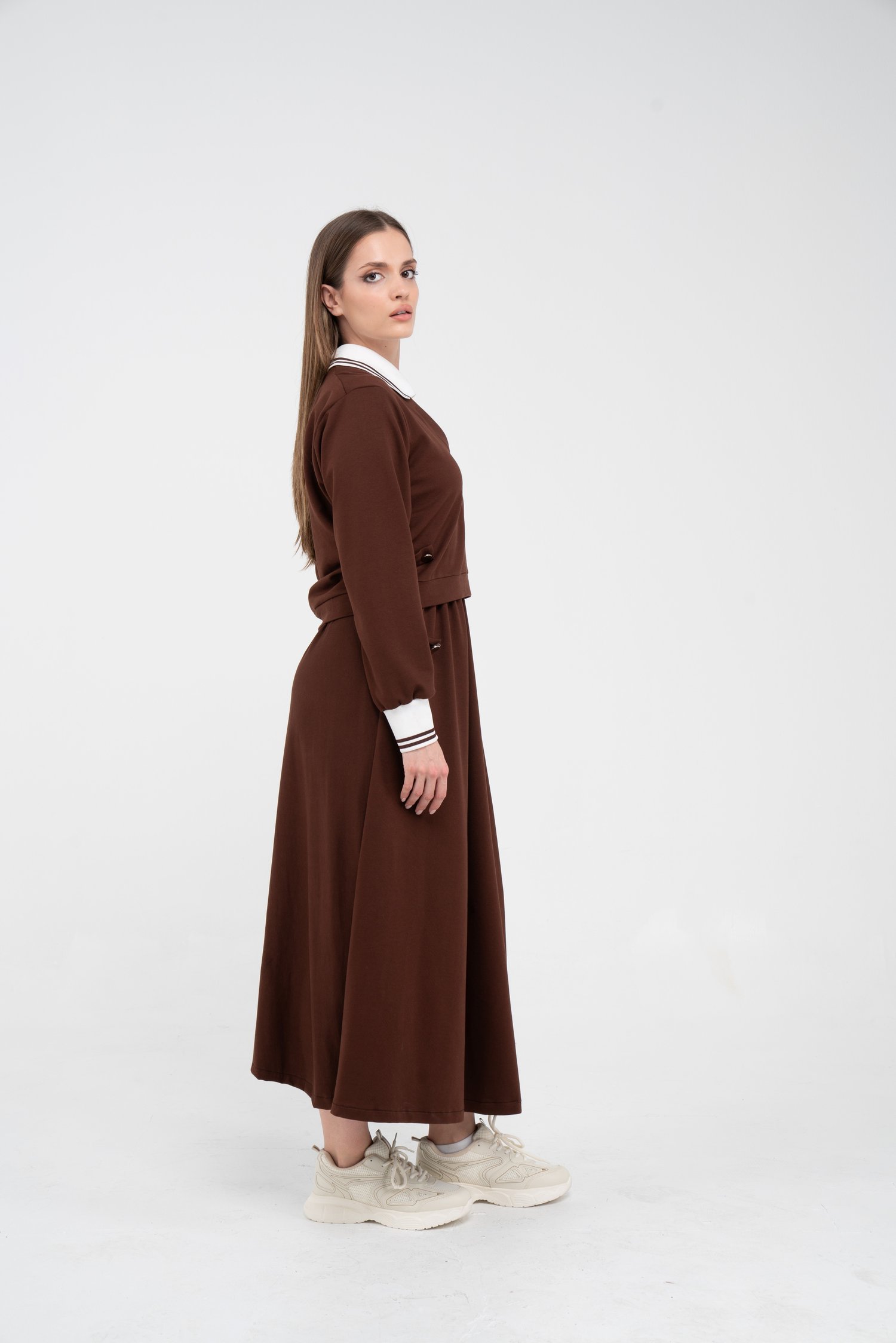 Spor Etekli Oversize Kadın Takım K1750