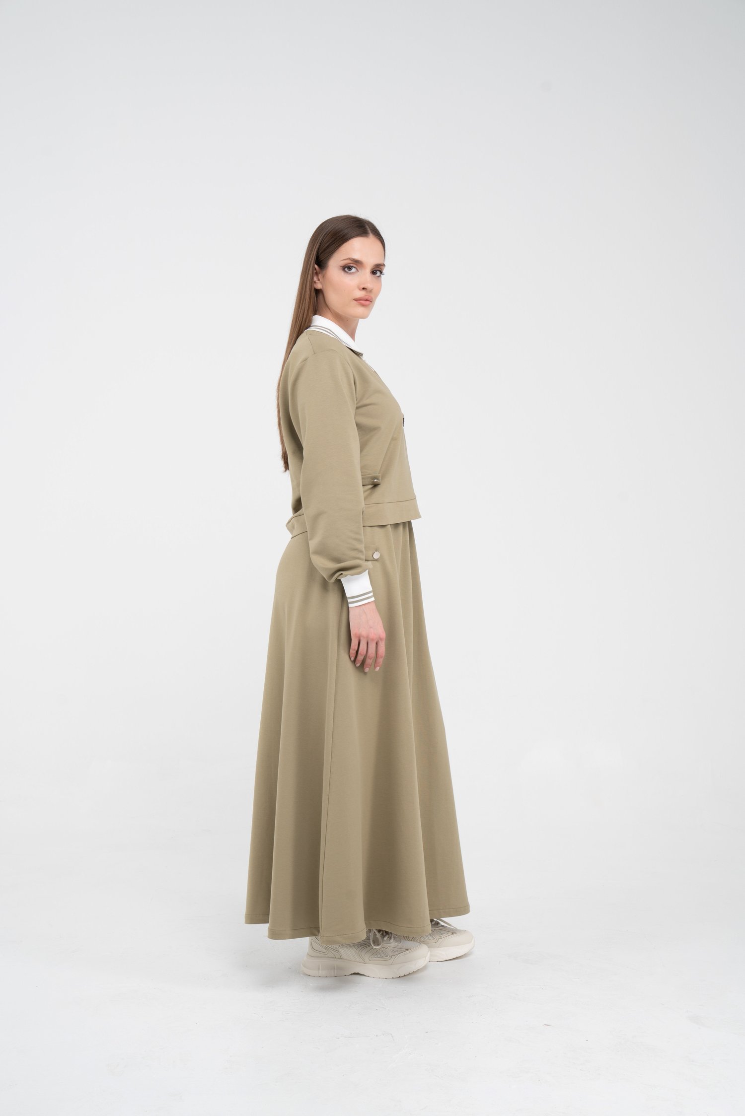 Spor Etekli Oversize Kadın Takım K1750