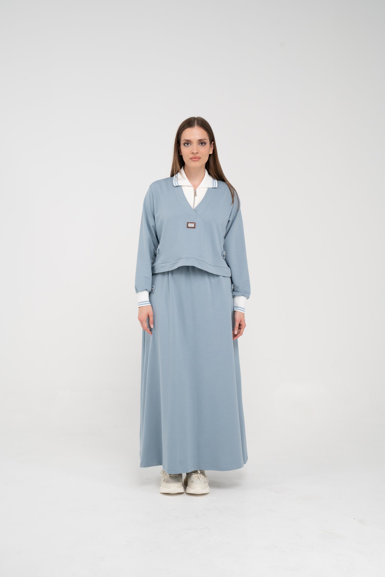 Spor Etekli Oversize Kadın Takım K1750