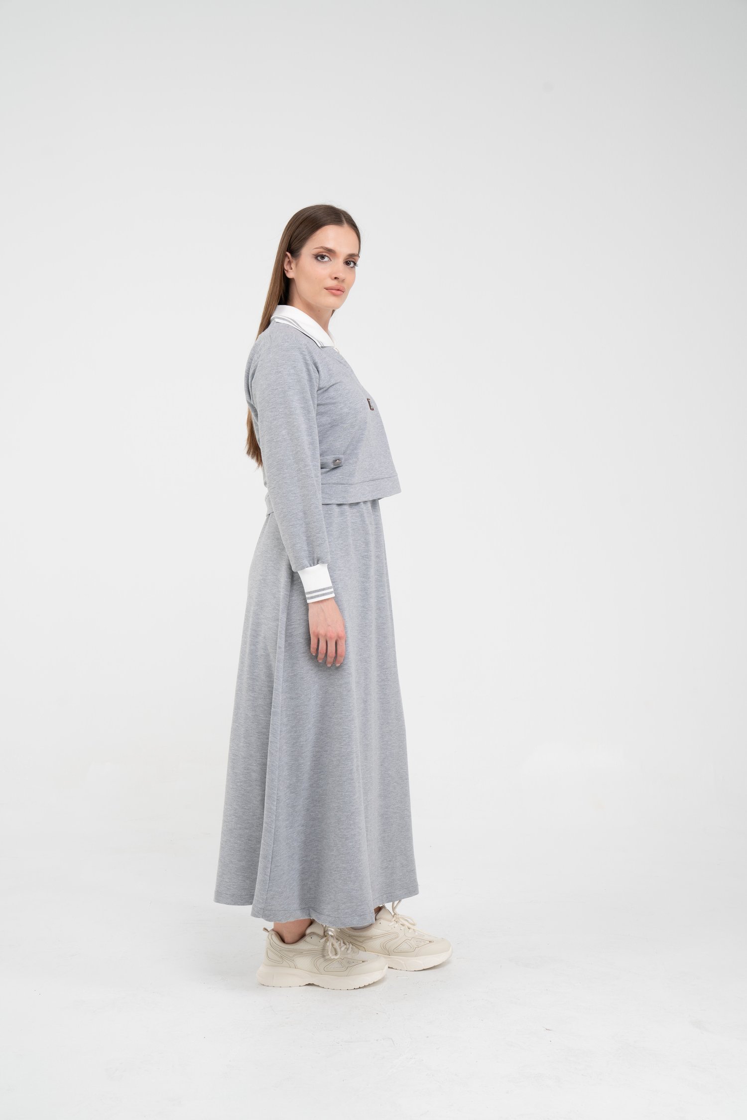 Spor Etekli Oversize Kadın Takım K1750