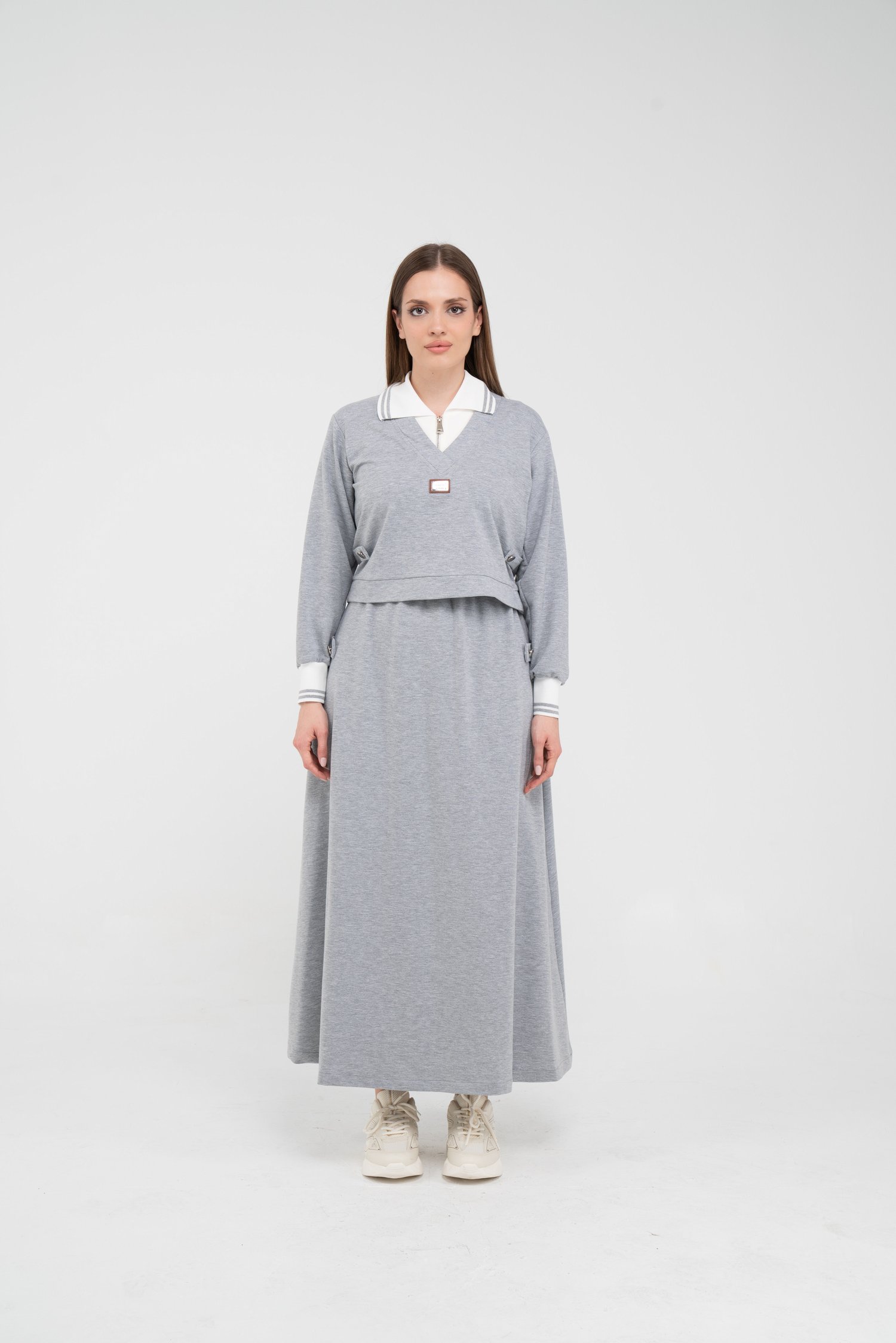 Spor Etekli Oversize Kadın Takım K1750