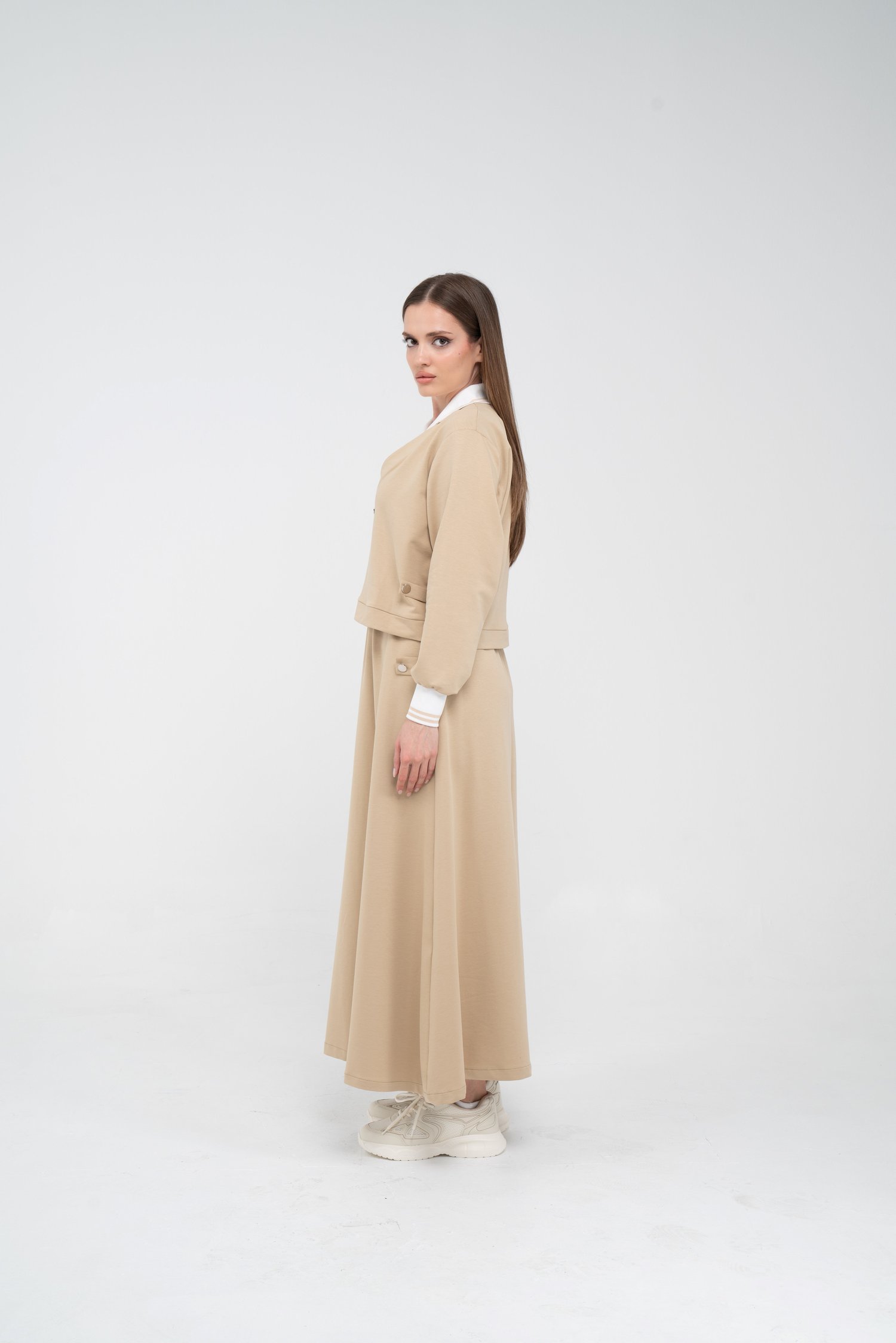 Spor Etekli Oversize Kadın Takım K1750