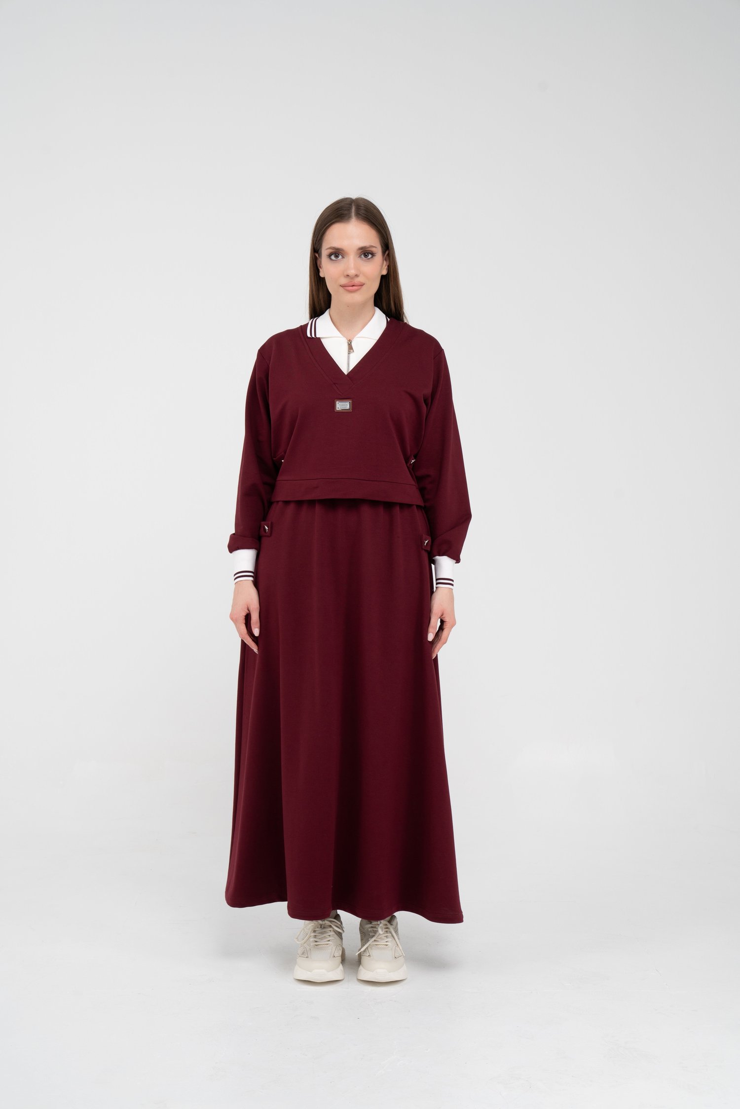 Spor Etekli Oversize Kadın Takım K1750