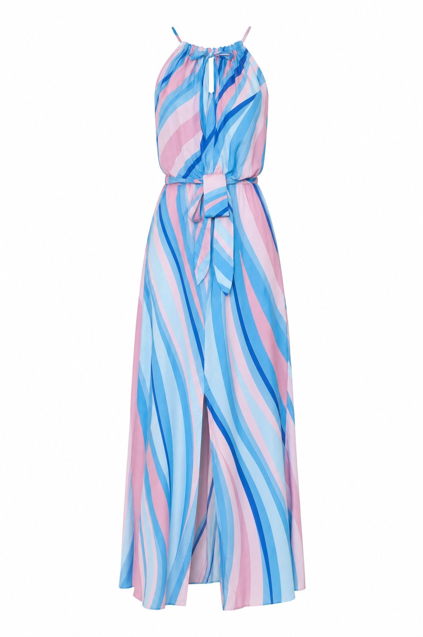 Florence Desenli Maxi Elbise Mavi