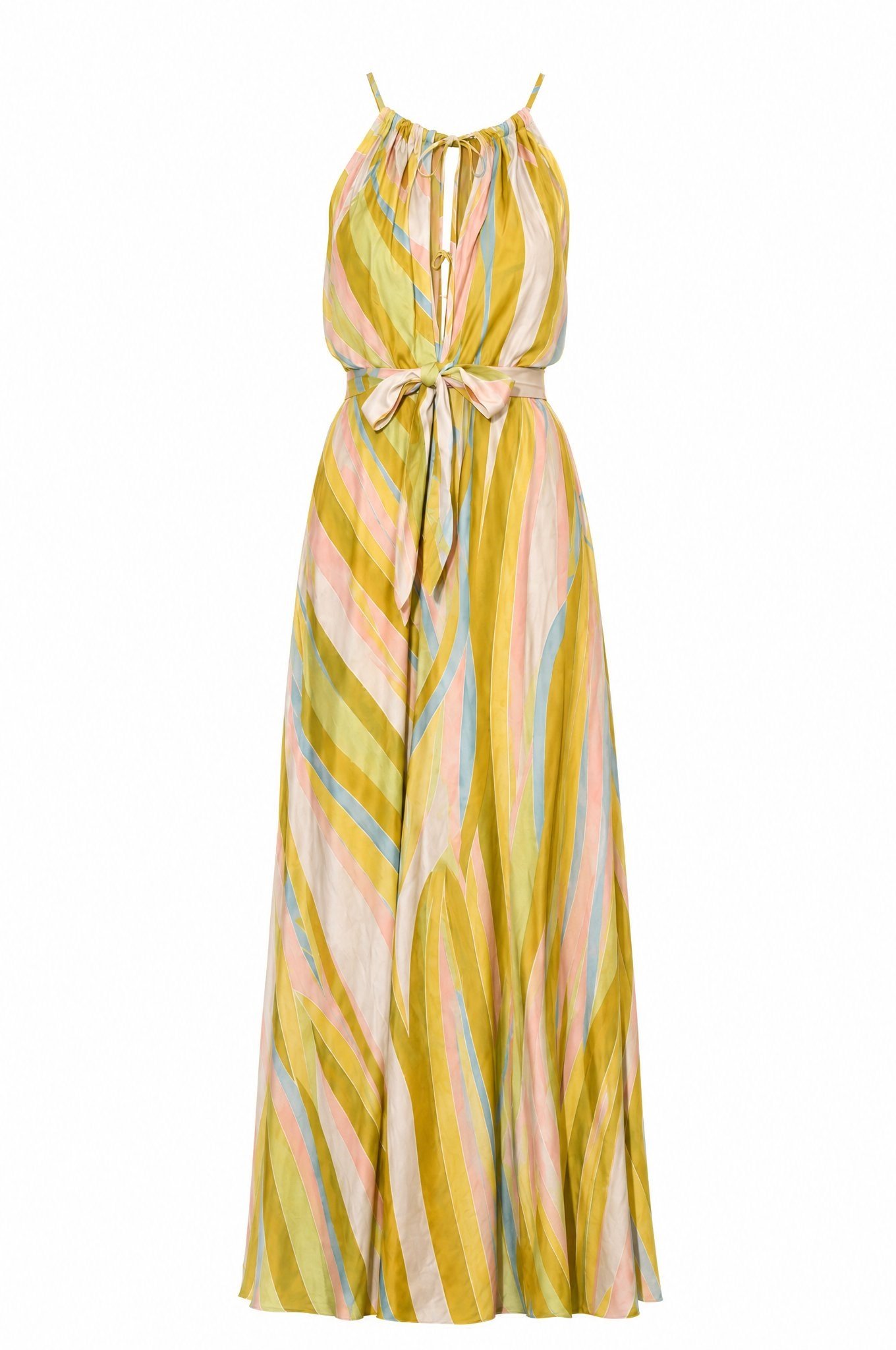 Florence Desenli Maxi Elbise Sarı