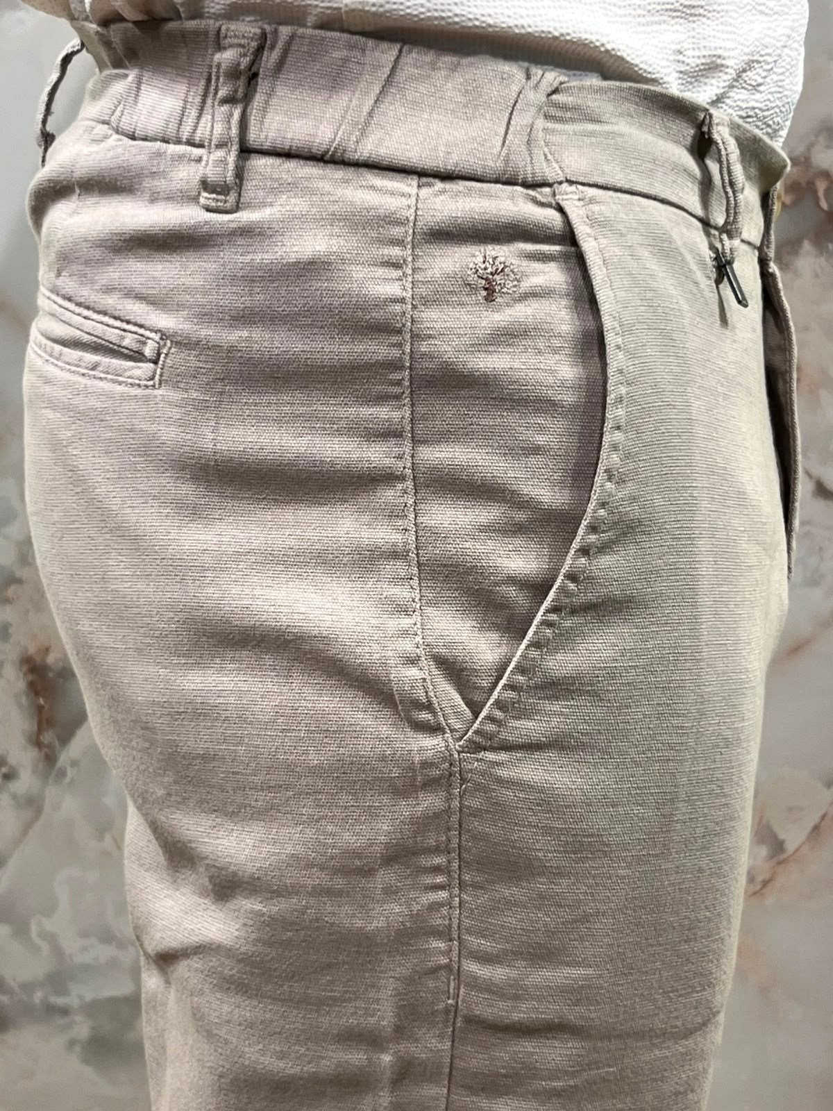 ERKEK BEJ HAM KETEN SLİM FİT PANTOLON | LİKRALI GÜNLÜK KLASİK PANTOLON 