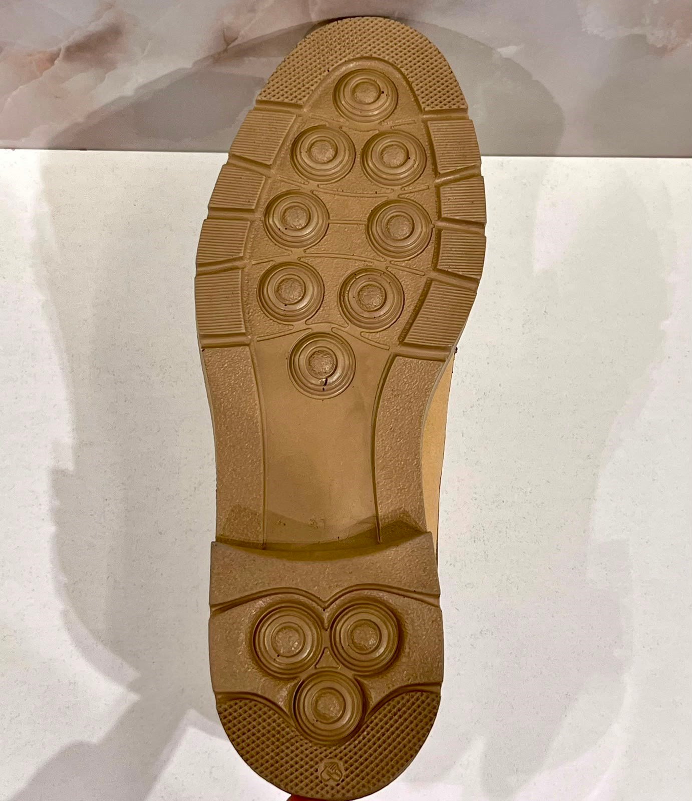 ERKEK BEJ İÇ DIŞ HAKİKİ DERİ BAĞCIKLI GÜNLÜK KLASİK AYAKKABI KALIN TABAN 