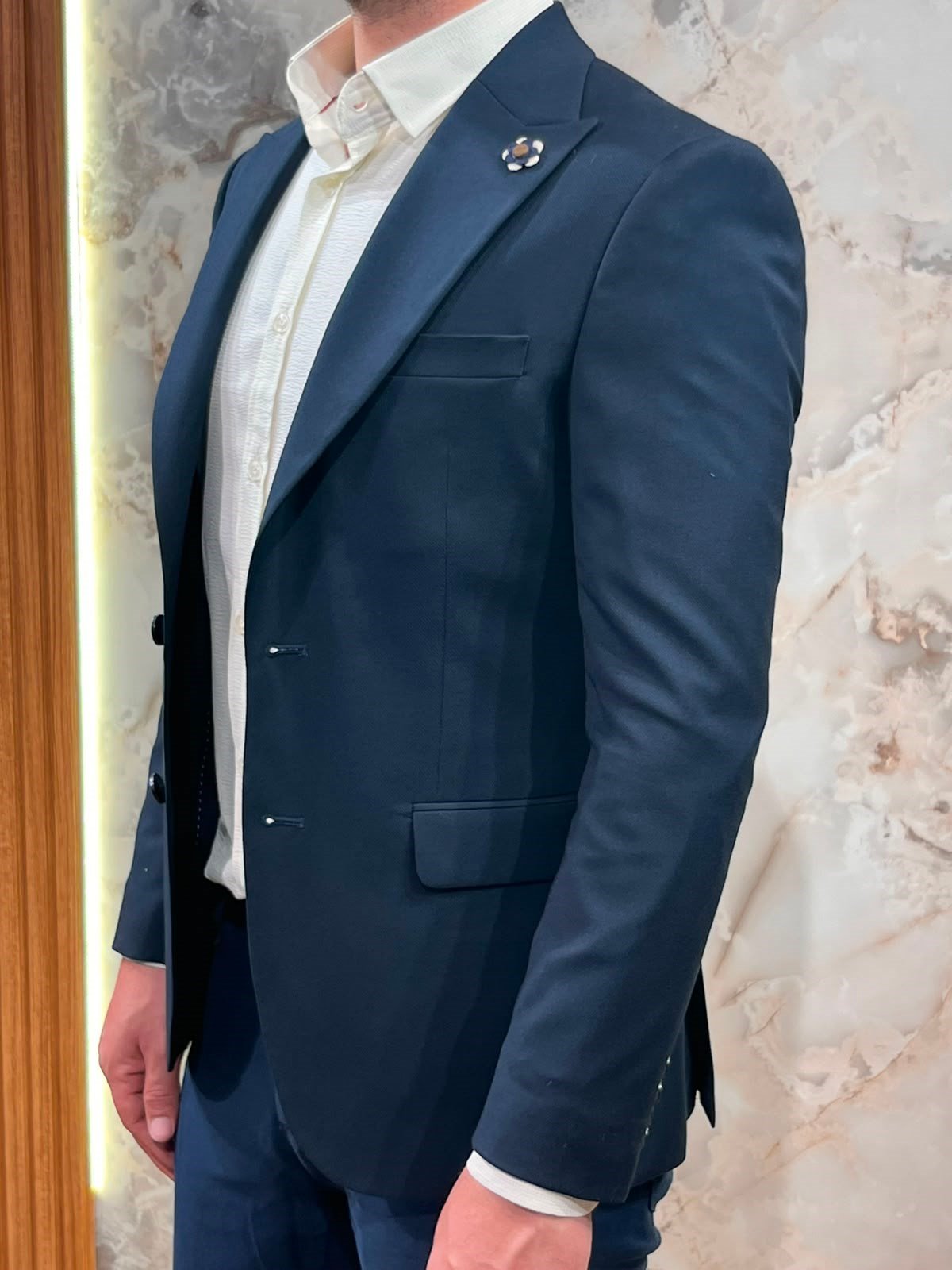 ERKEK LACİVERT SLİM FİT BLAZER CEKET | KLASİK ŞIK CEKET 
