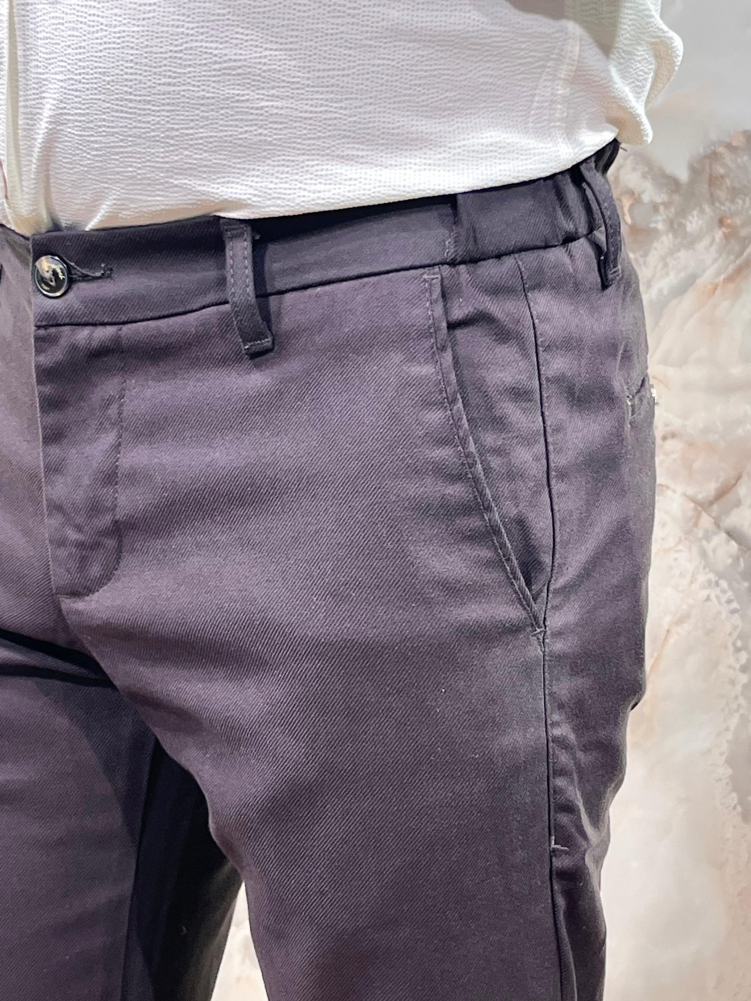 ERKEK SLİM FİT TENCEL KUMAŞ KLASİK PANTOLON | ACI KAHVE
