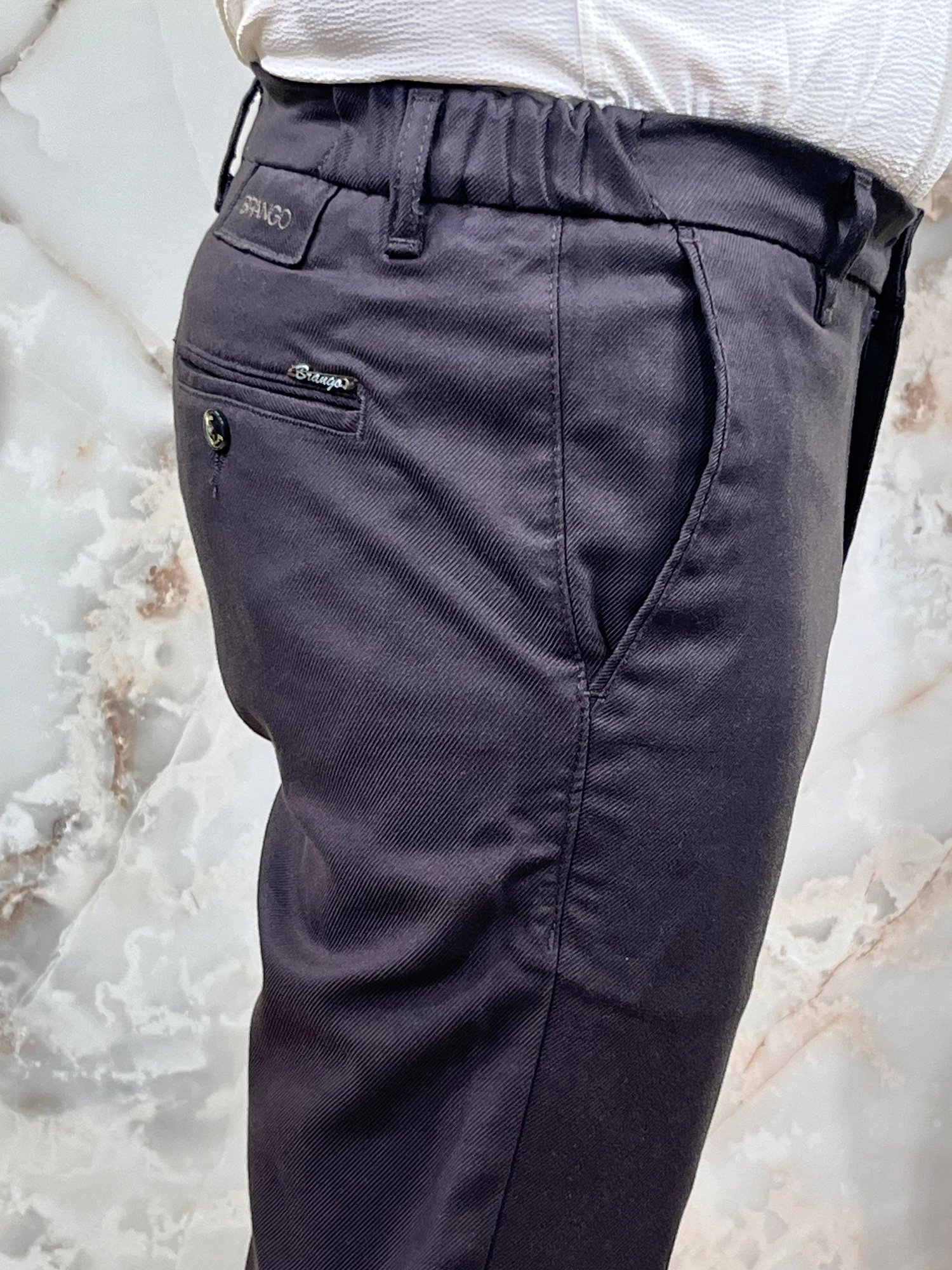 ERKEK SLİM FİT TENCEL KUMAŞ KLASİK PANTOLON | ACI KAHVE