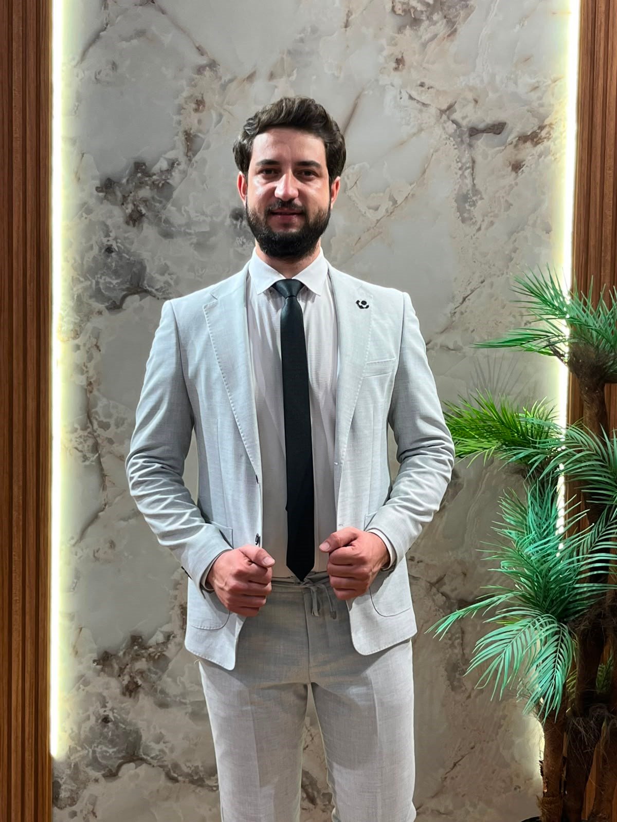 GRİ JOGGER PANTOLON SPOR SLİMFİT TAKIM ELBİSE
