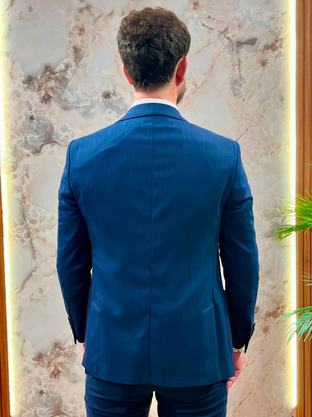 SLİM FİT LACİVERT ERKEK BLAZER CEKET | LİKRALI PREMİUM KUMAŞ | ŞIK KLASİK CEKET 
