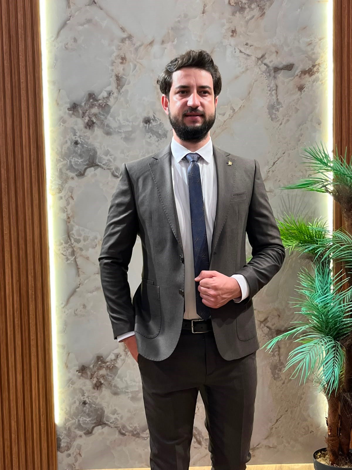 SLİMFİT YELEKLİ ERKEK TAKIM ELBİSE 3 PARÇA ŞIK TAKIM ELBİSE