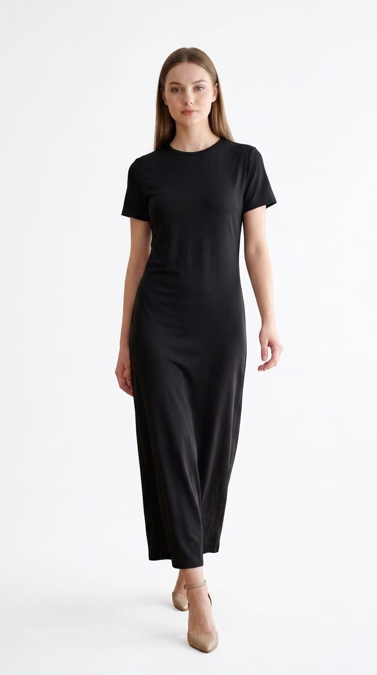 Siyah Basic Elbise