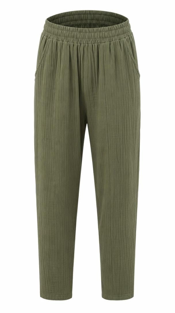 Yeşil Müslin Pantolon