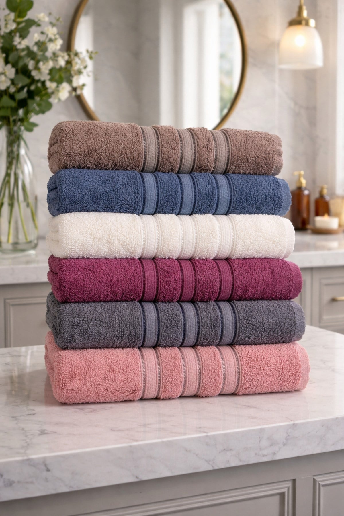%100 Pamuk 90x150 cm Banyo Havlusu | Ultra Yumuşak | Güçlü Emici | Günlük Kullanım & Çeyizlik