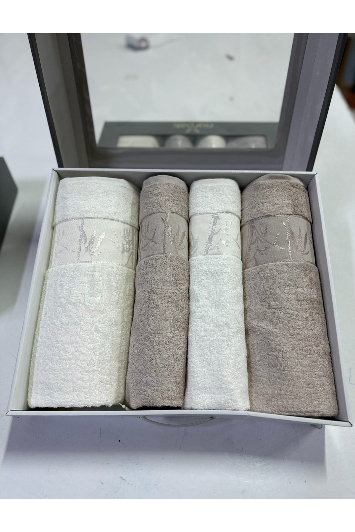 Bamboo 4'lü Banyo Havlu Seti