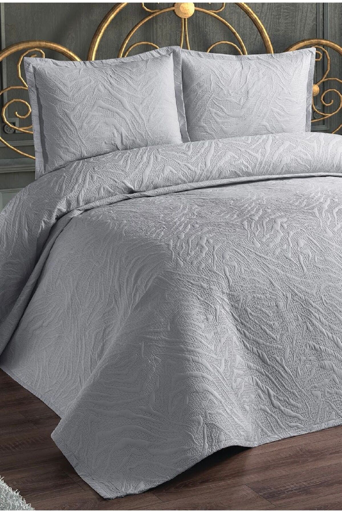 Çift Kişilik 3 Parça Jelatinde Microfiber Yatak Örtüsü Seti - 235x250 cm