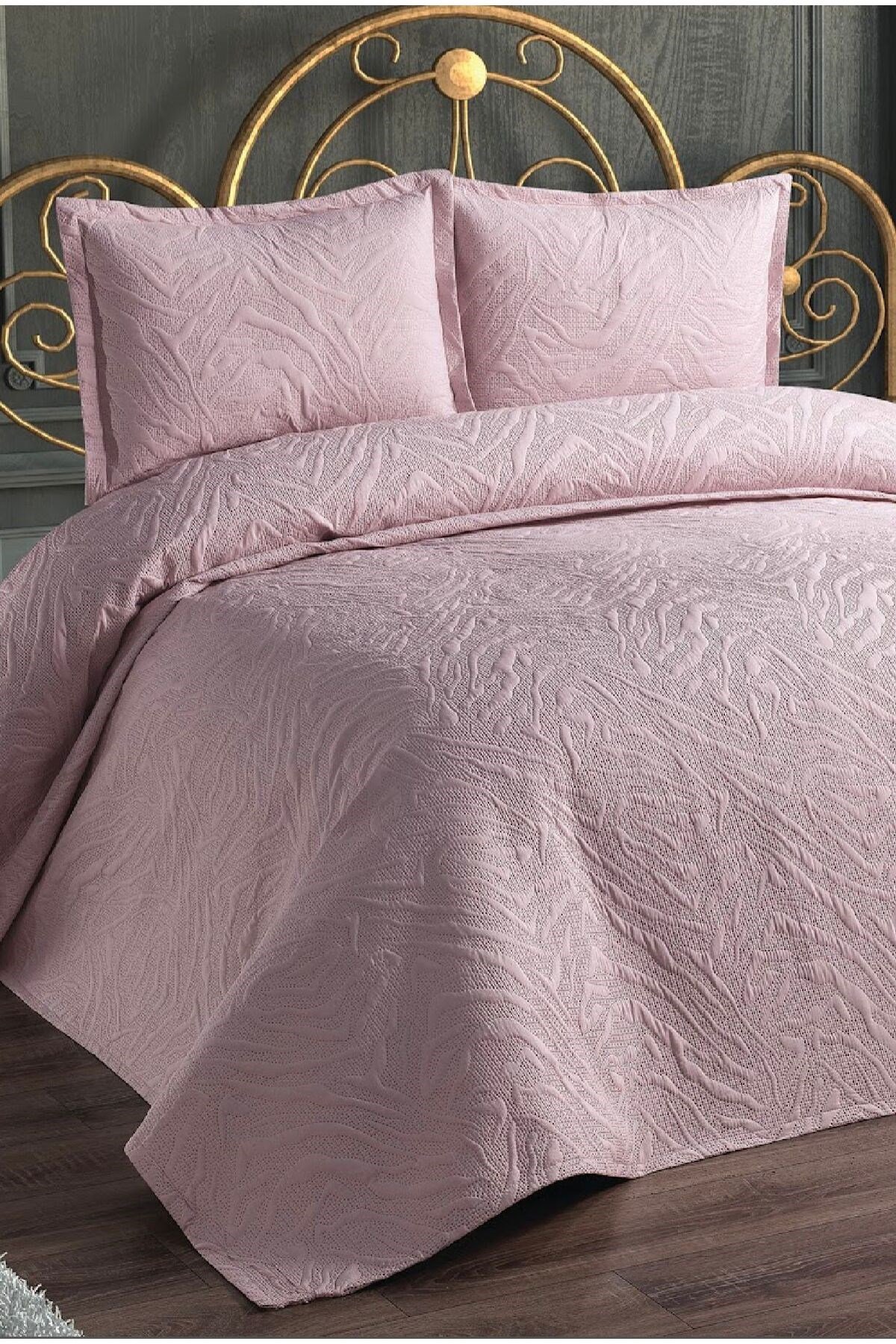 Çift Kişilik 3 Parça Jelatinde Microfiber Yatak Örtüsü Seti - 235x250 cm