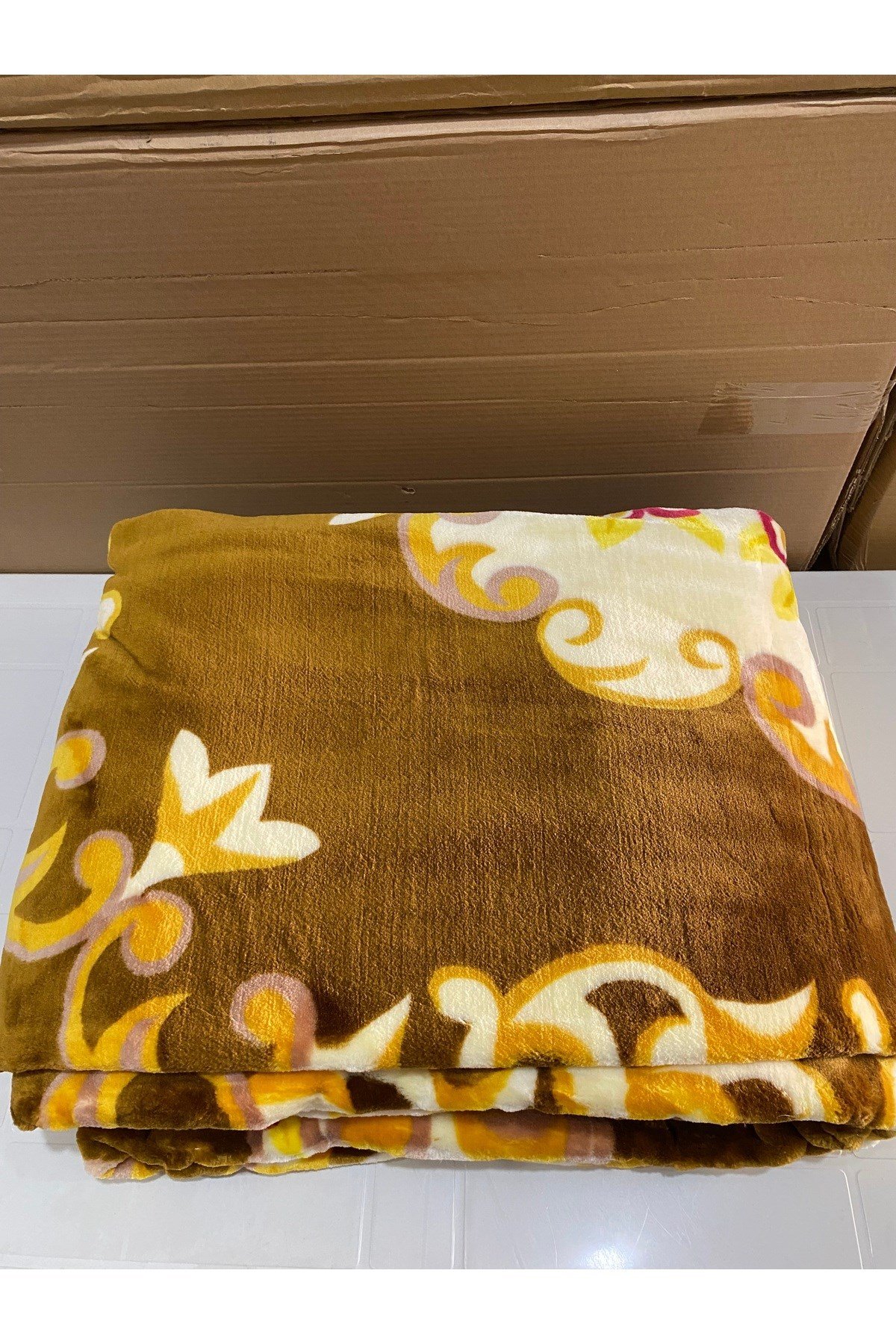 Çift Kişilik Battaniye- KALIN 4KG- ÖZEL ÇÖL RENGİ.