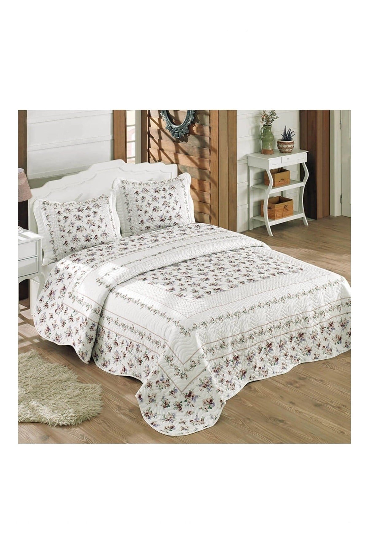 Çift Kişilik Microfiber Kapitone Yatak Örtüsü