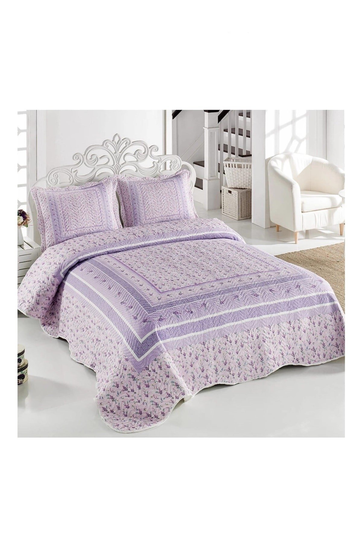 Çift Kişilik Microfiber Kapitone Yatak Örtüsü