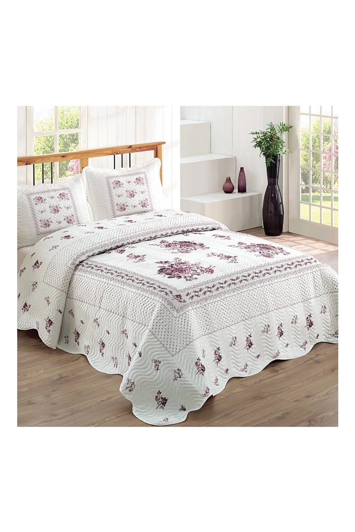 Çift Kişilik Microfiber Kapitone Yatak Örtüsü