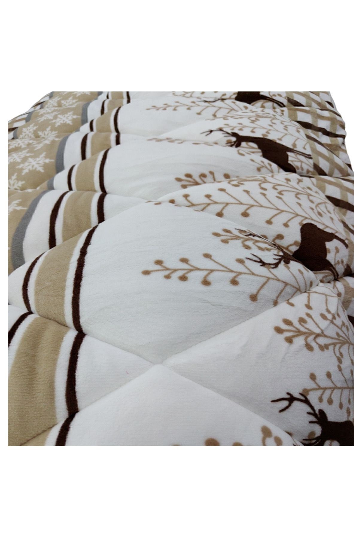 Comforter Çift Kişilik Yorgan Set Deer Bej