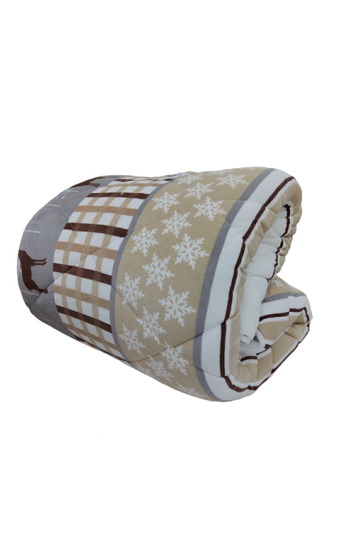 Comforter Çift Kişilik Yorgan Set Deer Bej