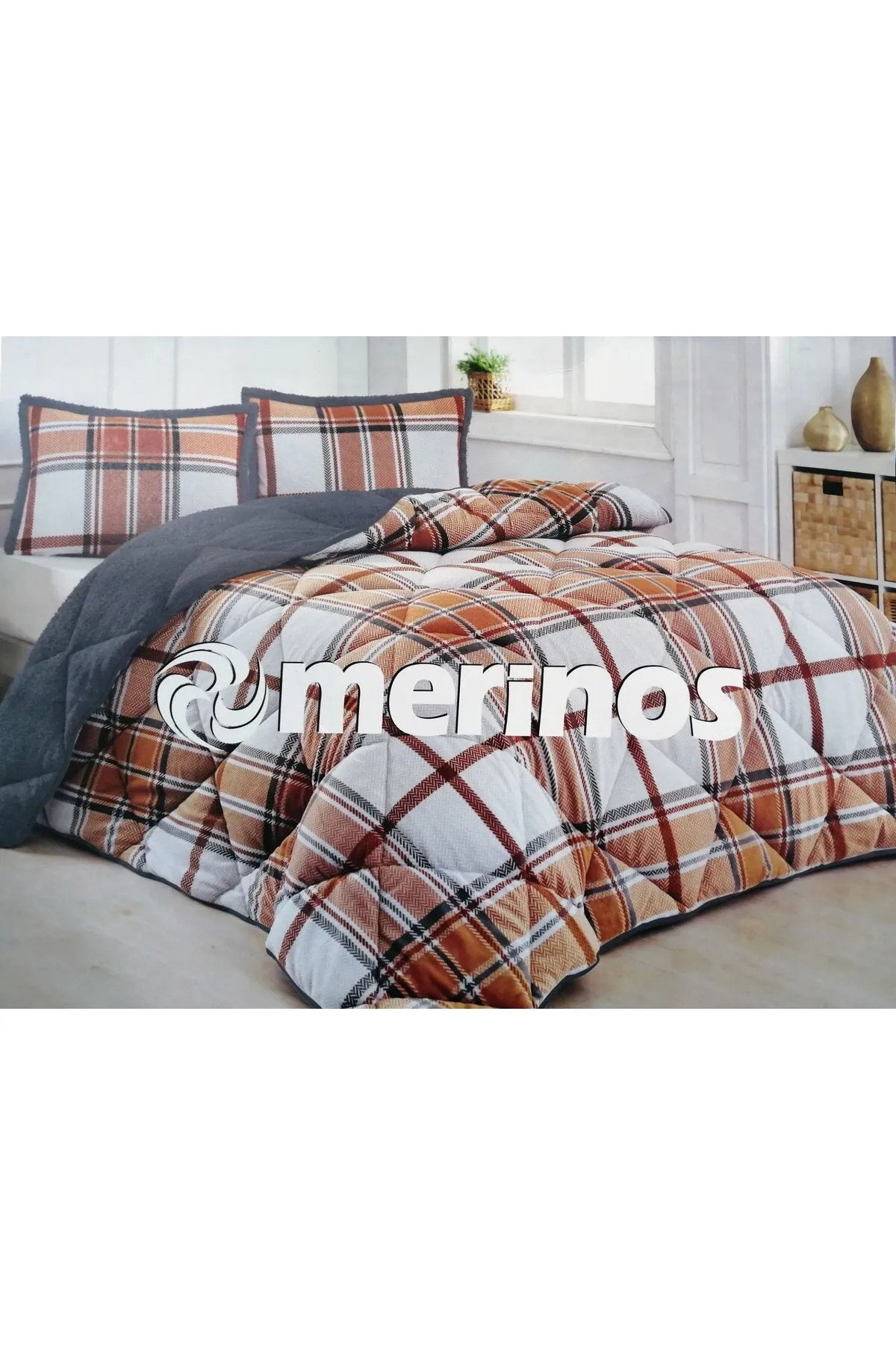 Comforter Çift Kişilik Yorgan Set Ella Oranj
