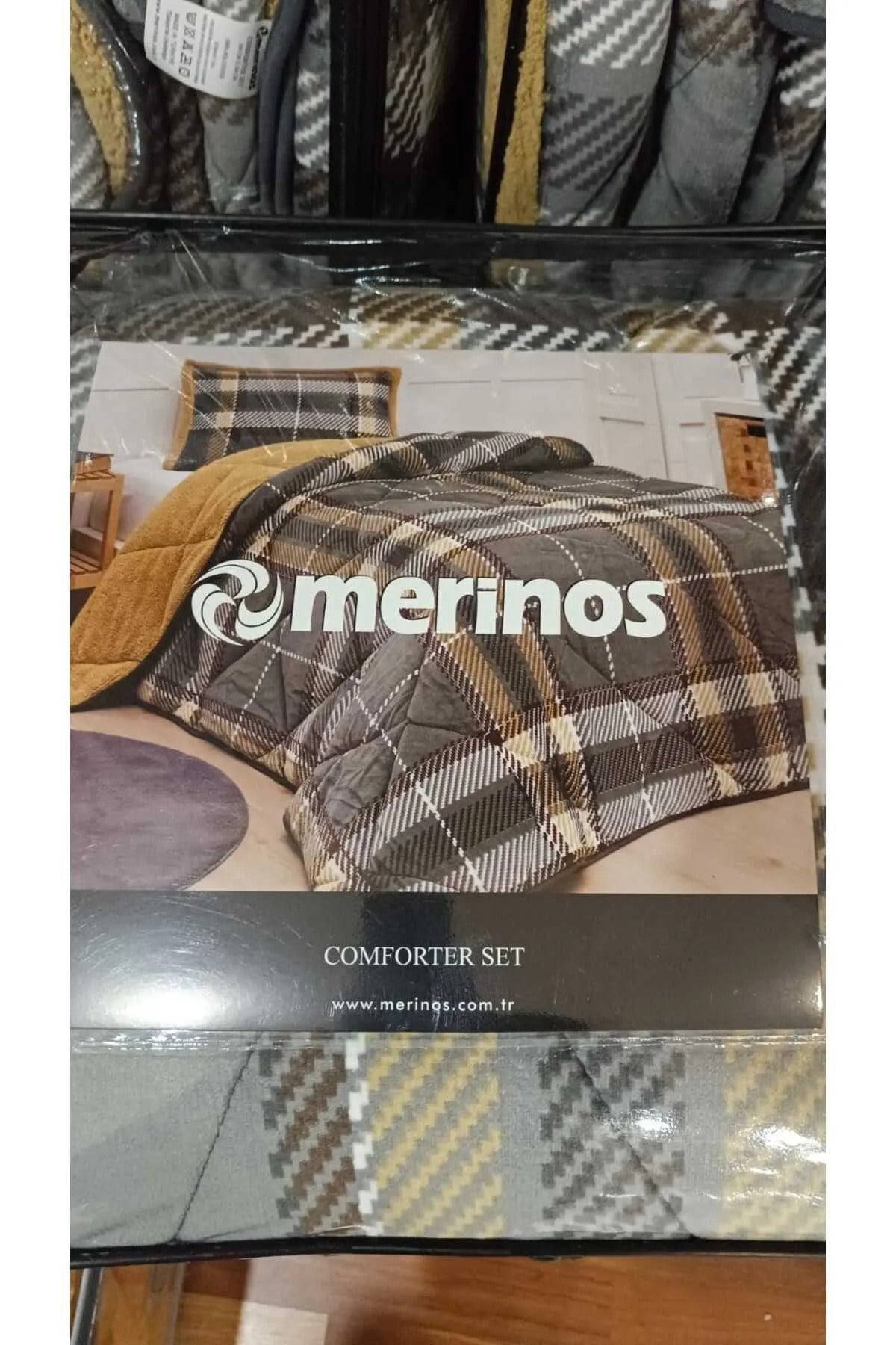 Comforter Tek Kişilik Yorgan Seti - Antoin Gri Sarı