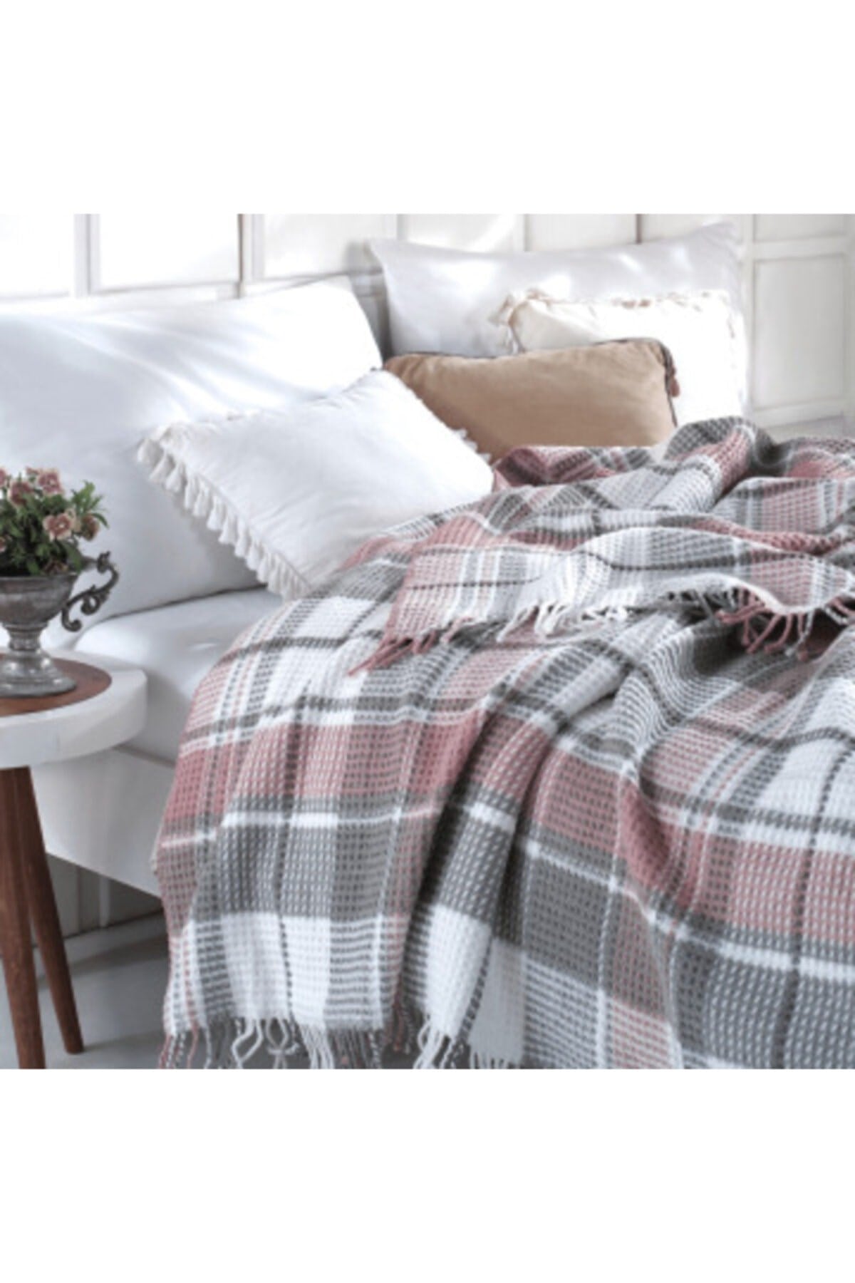 Cozy Life Çift Kişilik Battaniye Gülkurusu