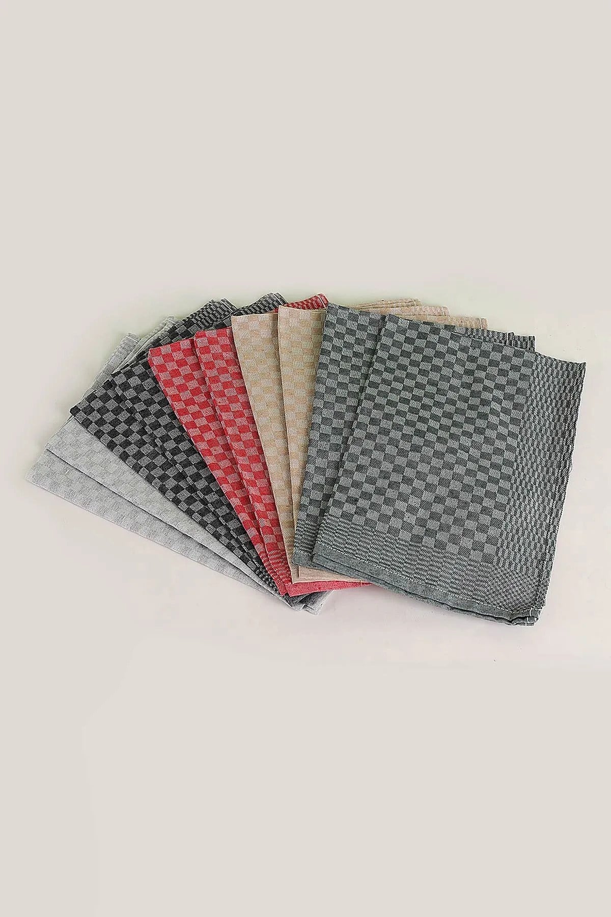 Damalı Alman Peçete 45x65 cm – 10'lu Set | Güçlü Emicilik | Dayanıklı | Uzun Ömürlü Kullanım