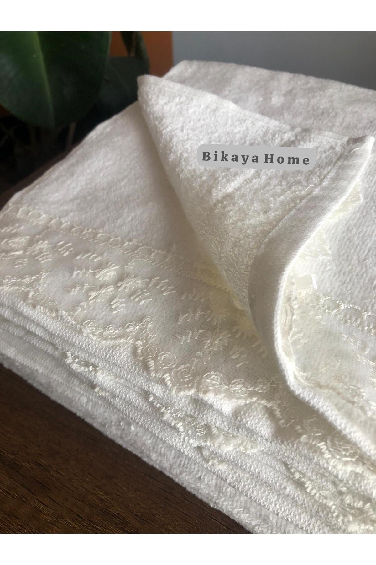 Dantelli 30x50 cm 6 Adet Kadife Mutfak Havlusu | %100 Cotton | Çeyizlik, Hediyelik, Mevlütlük