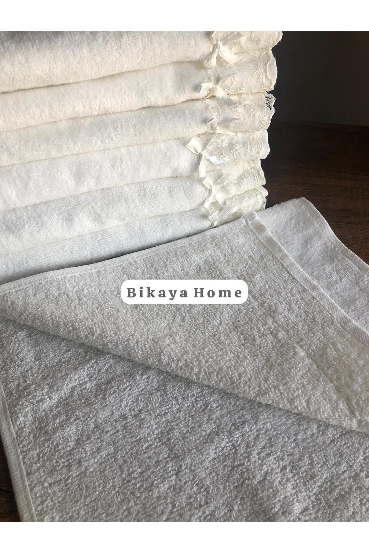Dantelli 30x50 cm 6 Adet Kadife Mutfak Havlusu | %100 Cotton | Çeyizlik, Hediyelik, Mevlütlük