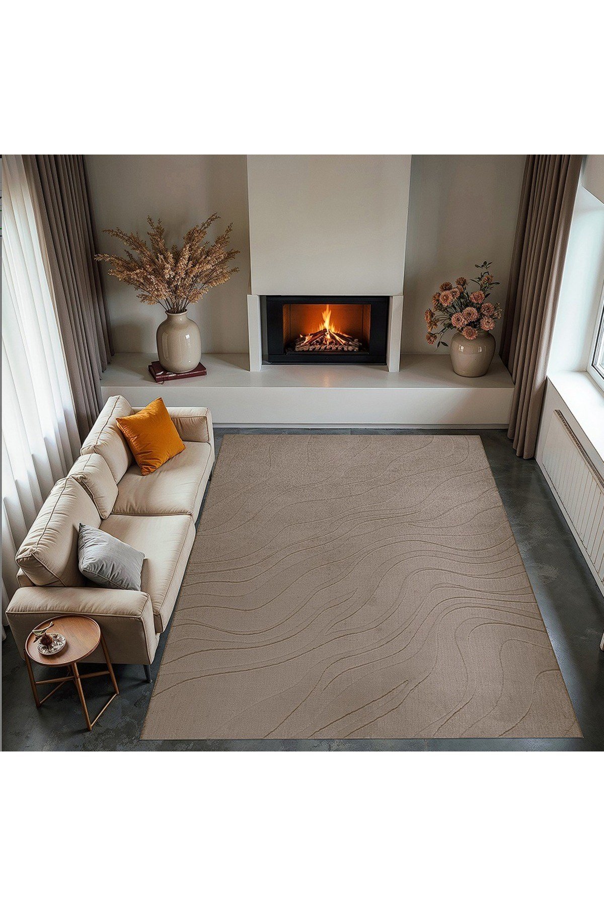 Dinarsu 150x230 Alaçatı Püsküllü Halı - Oturma Odası, Çocuk Odası, Mutfak Halısı, Salon - M2 1500 gr