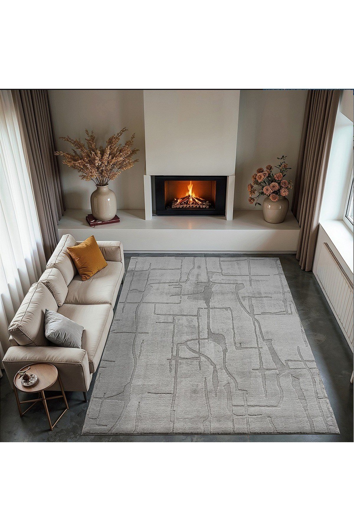Dinarsu 150x230 Alaçatı Püsküllü Halı - Oturma Odası, Çocuk Odası, Mutfak Halısı, Salon - M2 1500 gr