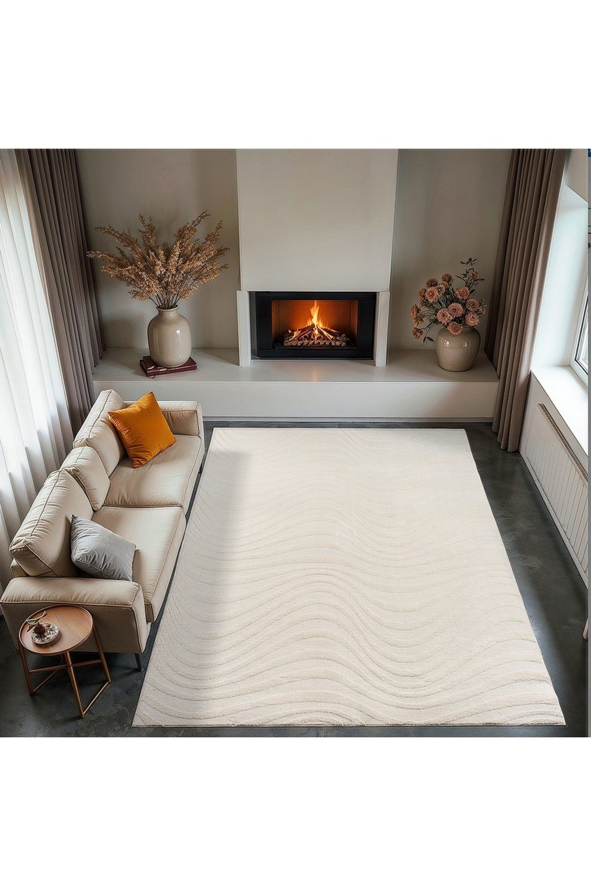 Dinarsu 150x230 Alaçatı Püsküllü Halı - Oturma Odası, Çocuk Odası, Mutfak Halısı, Salon - M2 1500 gr