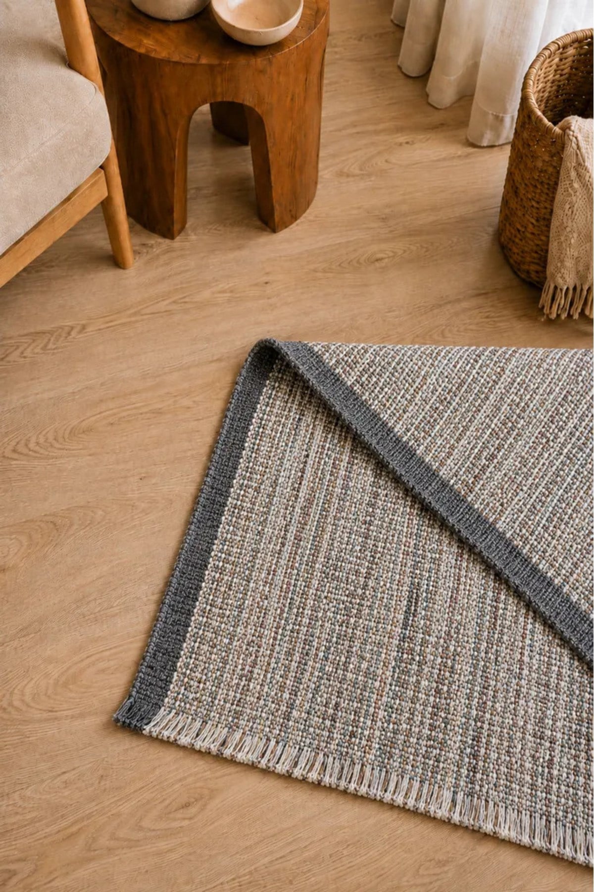 Doğal Jüt Kilim 80x150 cm | Bohem, Rustik ve İskandinav Tarz | Salon, Antre ve Yatak Odası