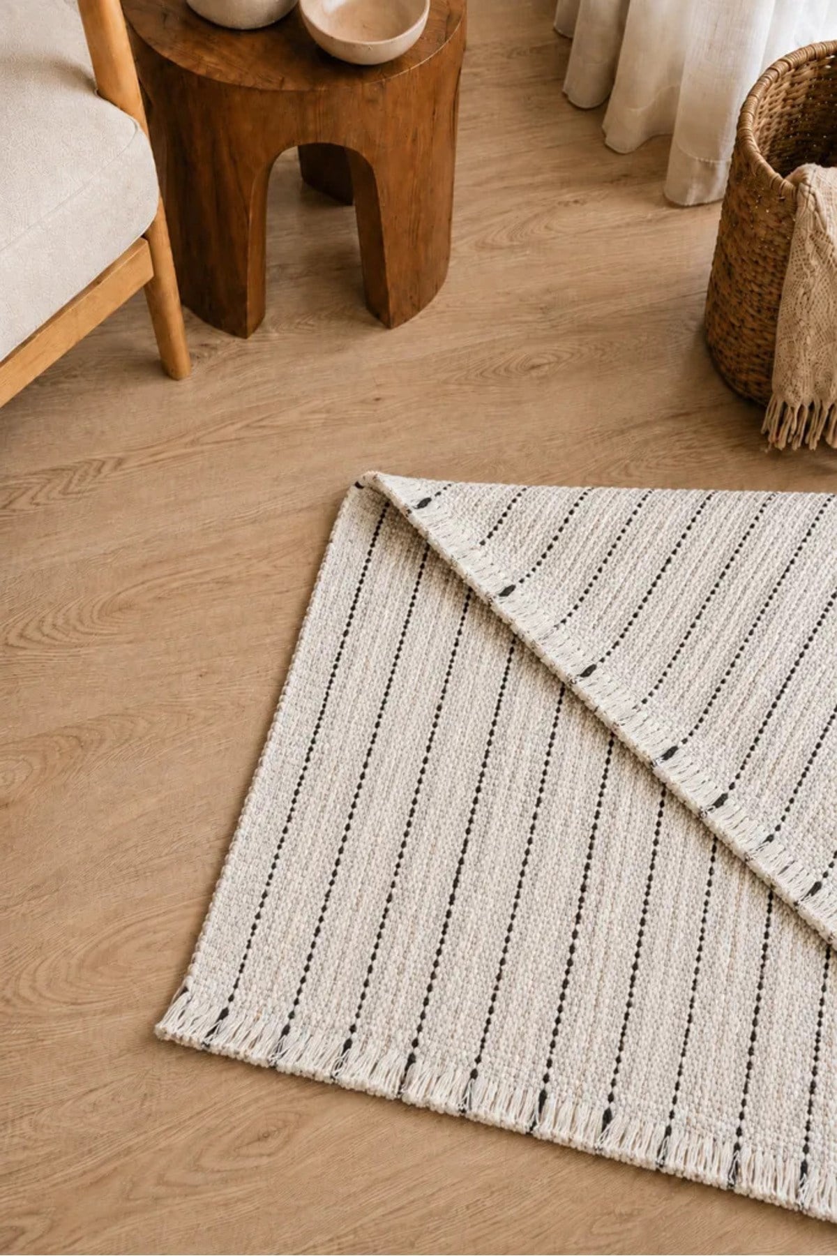 Doğal Jüt Kilim 80x150 cm | Bohem, Rustik ve İskandinav Tarz | Salon, Antre ve Yatak Odası
