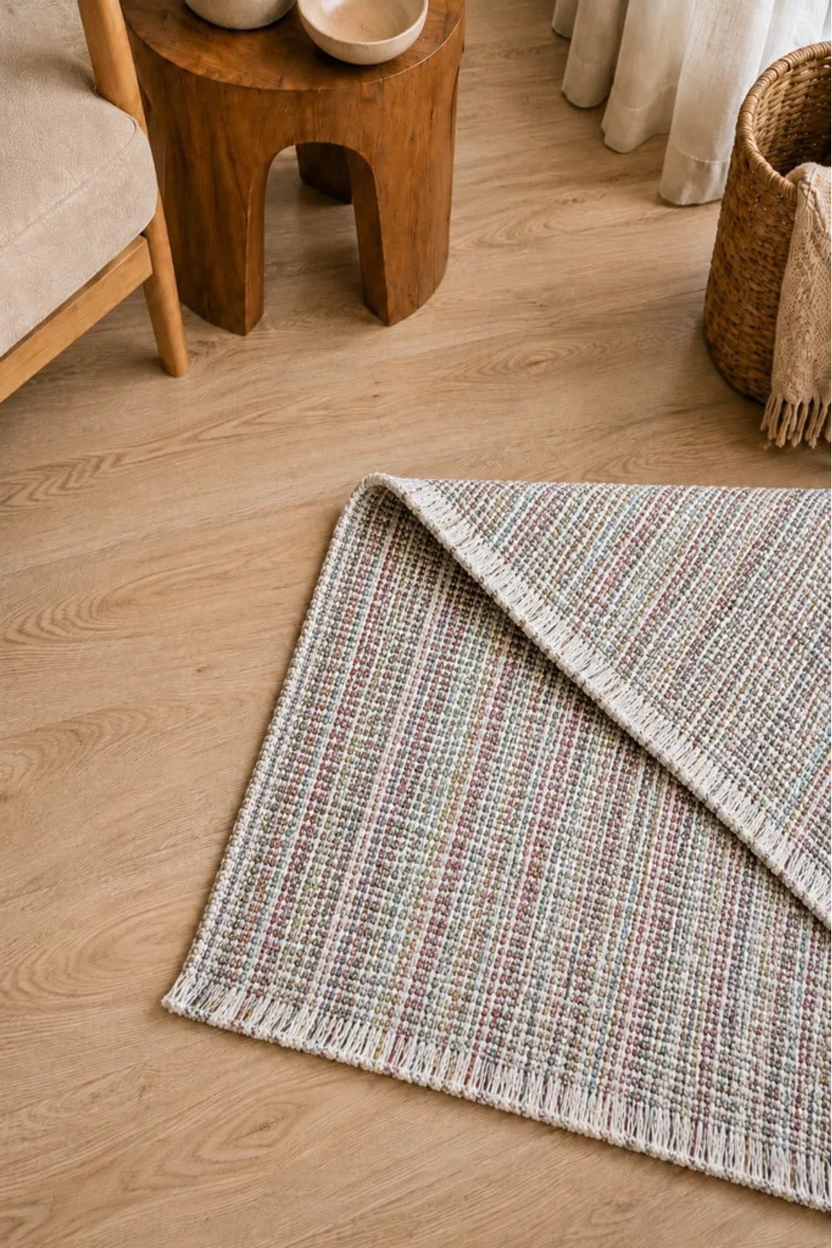 Doğal Jüt Kilim 80x150 cm | Bohem, Rustik ve İskandinav Tarz | Salon, Antre ve Yatak Odası