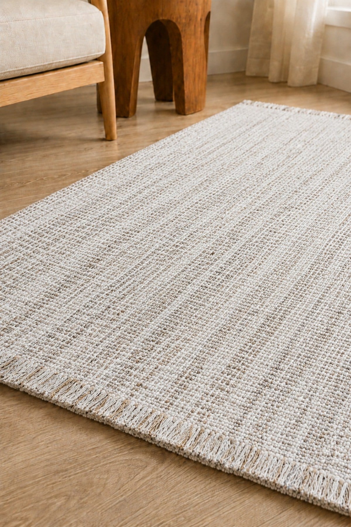 Doğal Jüt Kilim 80x150 cm | Bohem, Rustik ve İskandinav Tarz | Salon, Antre ve Yatak Odası