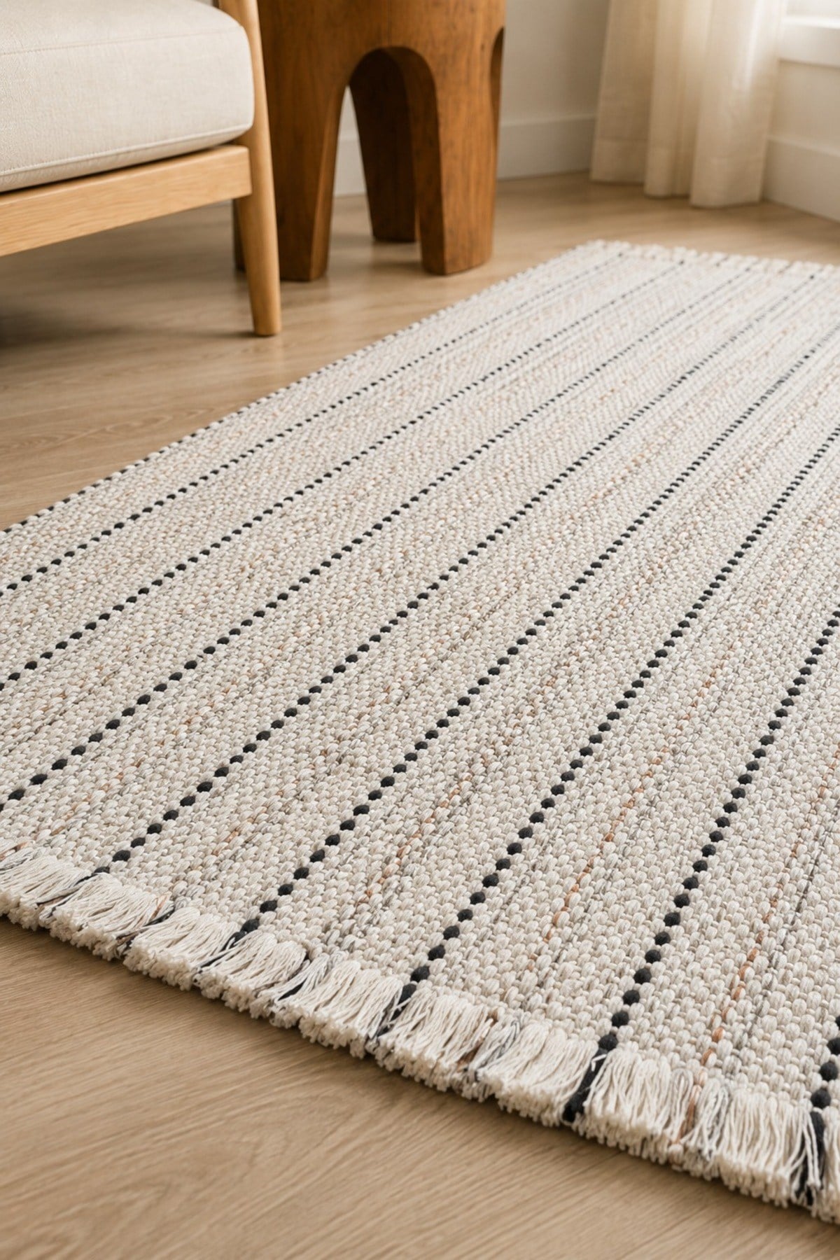 Doğal Jüt Kilim 80x150 cm | Bohem, Rustik ve İskandinav Tarz | Salon, Antre ve Yatak Odası