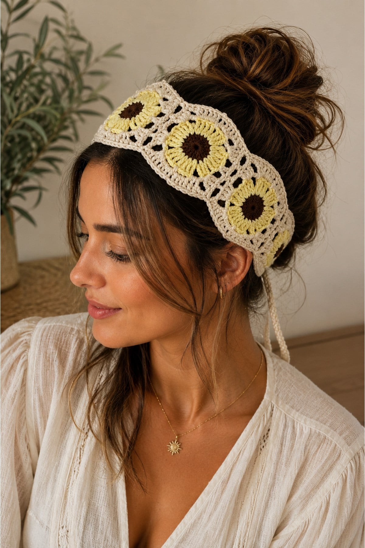 El Yapımı Örgü Bandana | %100 Pamuk | Çok Amaçlı Bel Şalı | Yazlık & Hediyelik