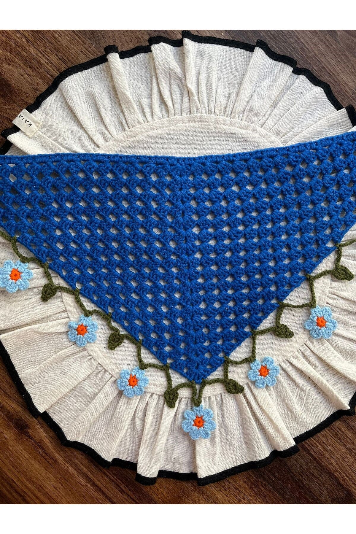 El Yapımı Örgü Bandana | %100 Pamuk | Çok Amaçlı Bel Şalı | Yazlık & Hediyelik